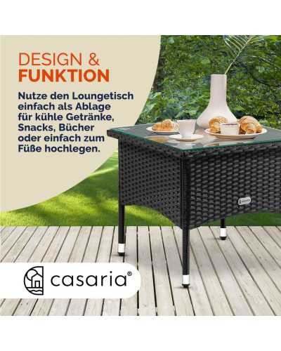 Beistelltisch Rund Aluminium Schwarz 58 Zentimeter