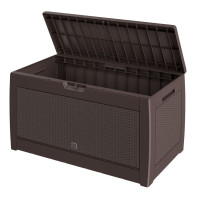 Gartenbox | Rato | 310L | Braun | Rattanoptik | Wasserdicht