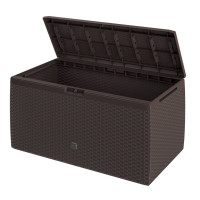 Garden Box | Rato Plus | 290L | Brown | Rattan Look | with Wheels