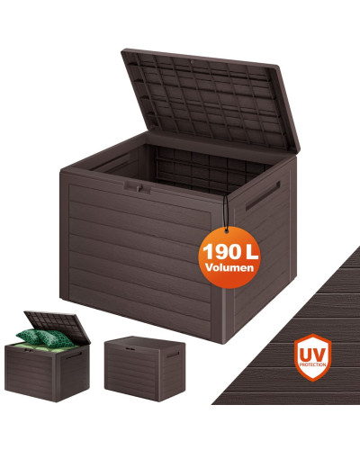 Gartenbox Lille 190L Braun abschließbar