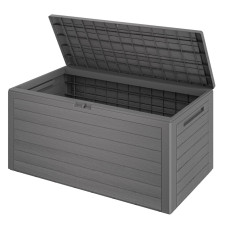 Gartenbox | Woody | 280L | Grau | Holzoptik | Wasserdicht