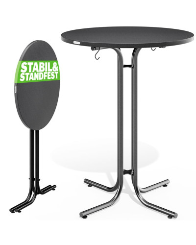 Stehtisch Gastronomie Design Grau klappbar 70 Zentimeter