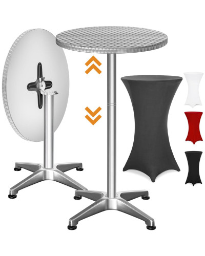 Stehtisch Aluminium Ø60cm Husse Anthrazit