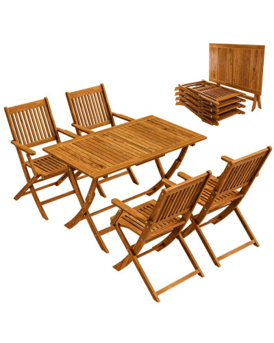 Gartenmöbel Set 5-tlg. Akazie Sydney Komfort FSC
