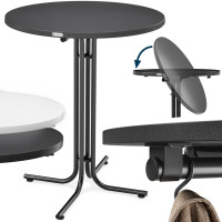Folding High Table | Grey Ø80x110cm | Outdoor | Height Adjustable