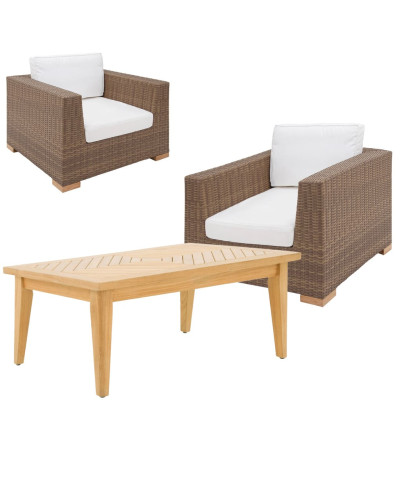 Premium Rattan Lounge Set Havanna 3-Piece