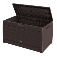 Garden Storage Box | Matuba | 310L | Brown | Weave Look | Waterproof