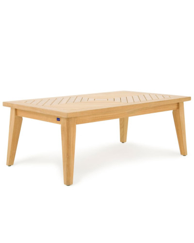 Couchtisch Teak Massivholz 120 mal 70 Zentimeter