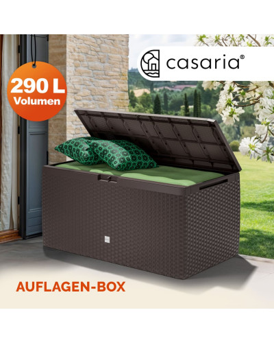 Garden Box Rato Plus 290L Brown Rattan Look