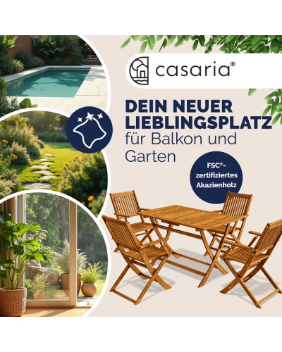 Gartenmöbel Set 5-tlg. Akazie Sydney Komfort FSC