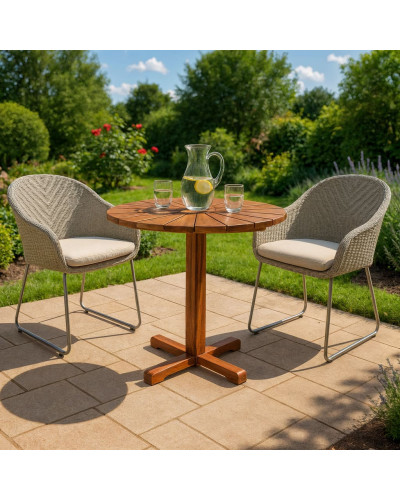 Premium Polyrattan Set Monza Creme-Creme