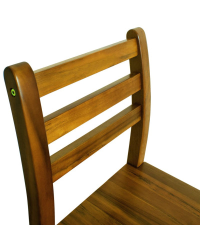 Bartisch-Set Akazienholz mit 2 Barhockern