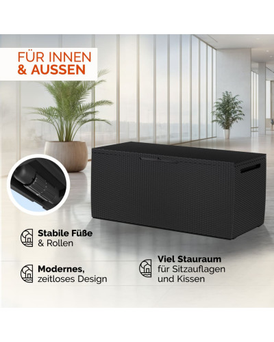 Auflagenbox Capri 310L Anthrazit mit Rollen