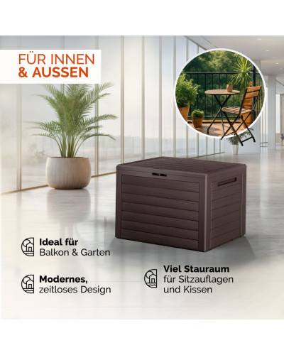 Gartenbox Lille 190L Braun abschließbar