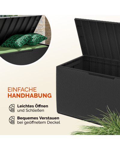 Auflagenbox Capri 310L Anthrazit mit Rollen