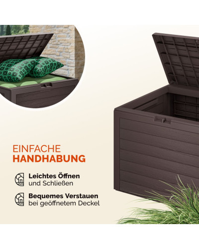 Gartenbox Lille 190L Braun abschließbar