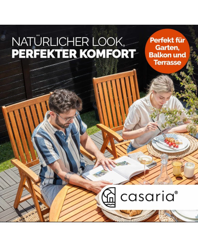 XL Gartentisch Eukalyptus ausziehbar 200 Zentimeter