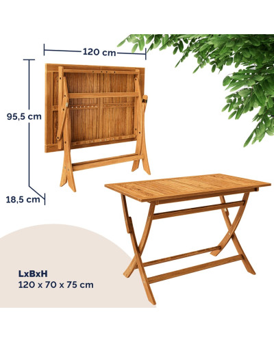 Gartenmöbel Set 5-tlg. Akazie Sydney Klappbar FSC