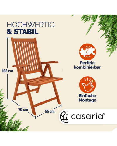 Garden Chairs Vanamo Set of 4 Eucalyptus