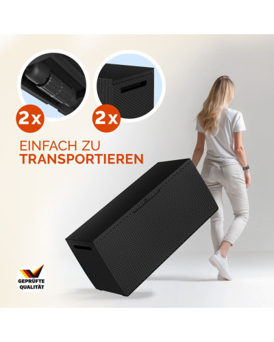 Auflagenbox Capri 310L Anthrazit mit Rollen