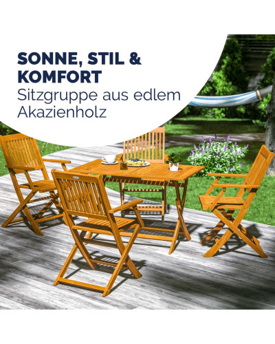 Gartenmöbel Set 5-tlg. Akazie Sydney Komfort FSC