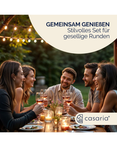 Gartenmöbel Set 7-tlg. Akazie Boston Massivholz