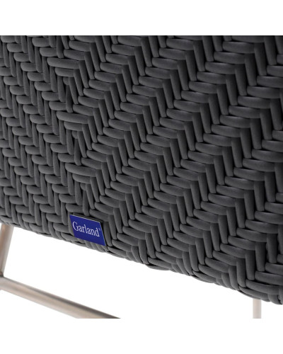 Gartenstühle Monza Schwarz Polyrattan