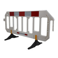 Barrier mobile white gate  