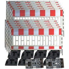 Barrier gates in red and white SET of 10