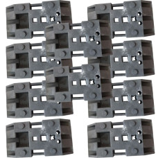 TL base plate, black, for square and round tubes SET of 10 