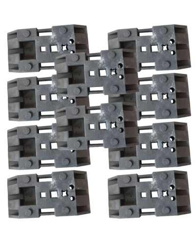 TL base plate, black, for square and round tubes SET of 10  - INCAPCORP Buy in the online store.
