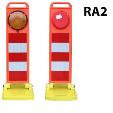 Folding beacon single flash LED flash, horizontal two-sided RA2, battery operated