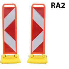 Folding beacon with yellow base plate two-sided RA2 arrow