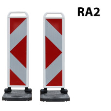 Folding beacon black/white, right-left two-sided RA2 arrow