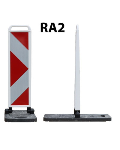 Folding beacon black/white, right-left two-sided RA2 arrow  - HORIZONT