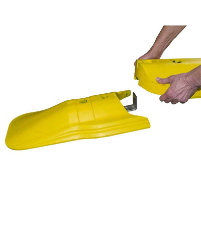 Guide rail end piece A - LN 61 yellow - HORIZONT