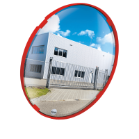 Multipurpose mirror Vialux 500 mm with red frame Polymir