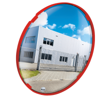 Multipurpose mirror Vialux 500 mm with red frame Polymir