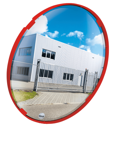 Mehrzweckspiegel Vialux 500 mm mit rotem Rahmen Polymir online kaufen