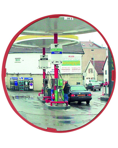 Mehrzweckspiegel Vialux 600 mm mit rotem Rahmen Polymir online kaufen