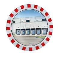 Verkehrsspiegel rot-weiß 800mm Polymir