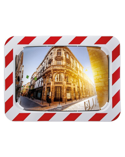 Verkehrsspiegel rot-weiß 600x800mm Polymir online kaufen