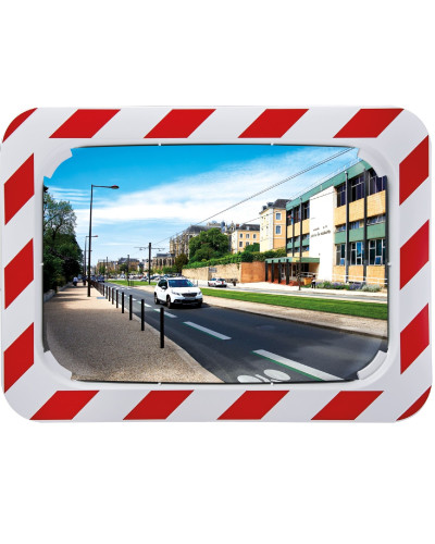 Verkehrsspiegel rot-weiß 800x1000mm Polymir online kaufen
