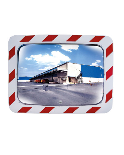 Verkehrsspiegel rot-weiß 400x600mm Edelstahl online kaufen