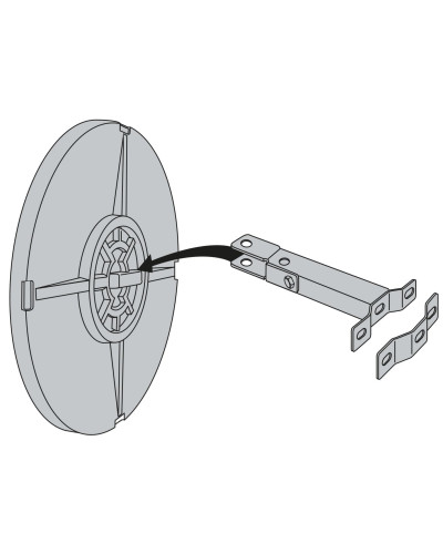 Buy Traffic mirror red-white 1000mm stainless steel online