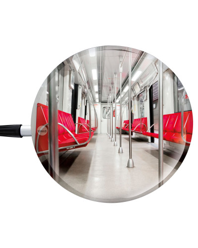 Buy Vialux Inspection Mirror - Ø 100mm + 65cm Telescopic Pole - POLYMIR Online