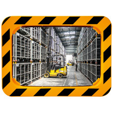 Industrial Mirror Vialux yellow/black 400x600mm – P.A.S.