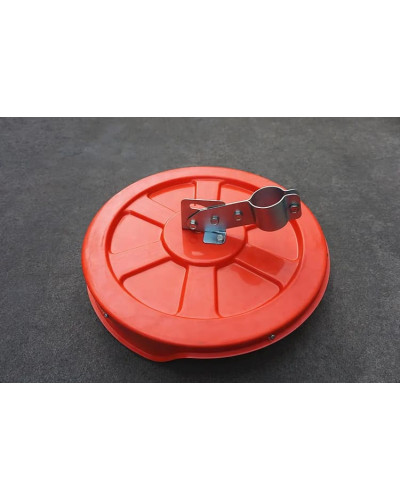 Acrylic glass traffic mirror, red-white, diameter 80 cm  - Buy in the online store.