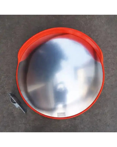 Acrylic glass traffic mirror, red-white, diameter 80 cm  - Buy in the online store.