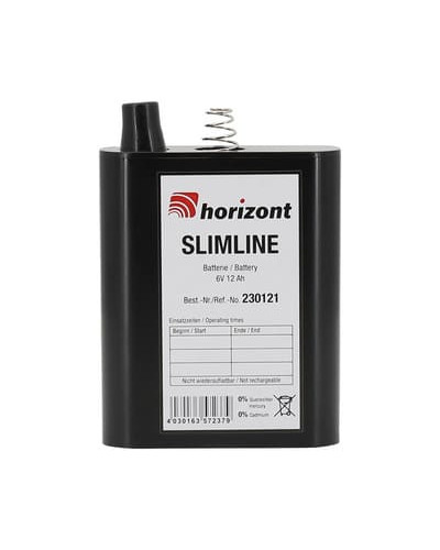 Alkaline battery SLIMLINE 6V/12AH - HORIZONT